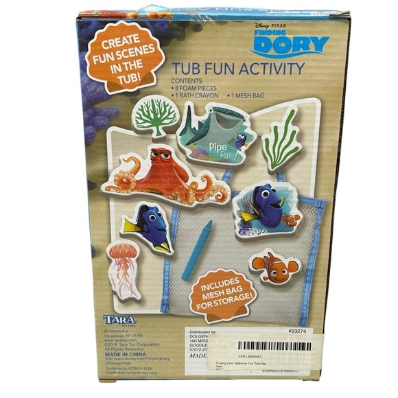 2 PACK DISNEY PIXAR FINDING DORY FUN ACTIVITY SET FOAM PIECES BATH CRAYON BAG - Picture 4 of 6